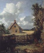 John Constable A cottage in a cornfield oil painting on canvas